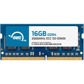 OWC 32GB (2X16GB) DDR4 RAM Synology DiskStation DS723+ 및 DS923+ NAS 시스템 2666MHz PC4-21300 CL19 ECC, 16GB, 2개