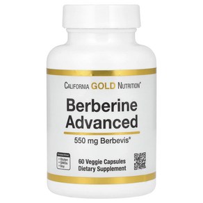 Califonia Gold Nutition 베르베린 어드밴스드 Bebevis 파이토솜 550mg 베지 캡슐 60정, Califonia Gold Nutition ..., 1개