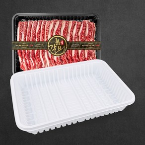 정육 PP 갈비트레이 4kg 종합3호 한우포장, 백색, 1개, 50개