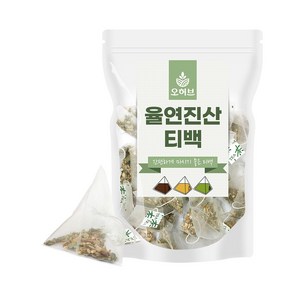 오허브 율연진산차 티백 25개 율무 연잎 진피 산사 삼각티백차, 1.5g, 1개, 25개입