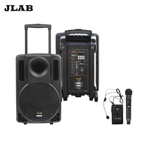 JLAB MK-130Q 8인치 블루투스 캐리어형 충전식 앰프 스피커 무선마이크2개 180와트