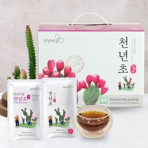 천년비결 천년초 엑기스 100ml 60포 천년초즙, 열매100% 60팩 1박스, 1개