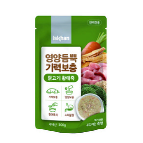 이즈칸 강아지 파우치 닭고기 황태죽 100g (죽형)