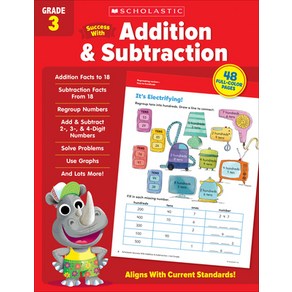 (영문도서) Scholastic Success with Addition & Subtaction Gade 3 Papeback, Scholastic Teaching Resouces, English, 9781338798302