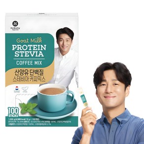 맥널티커피 산양유 단백질 스테비아 커피믹스, 10g, 100개입, 1개