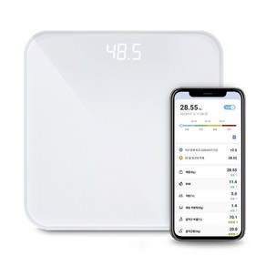 아이디오 가정용 인바디 체중계 블루투스 체지방측정 화이트, 1개