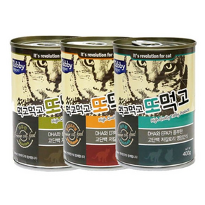 먹고먹고 또먹고 고양이캔 400g- 3종 36개, 1개