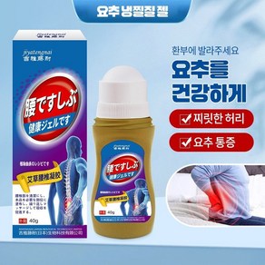 [일본 수입] 요추 냉찜질 젤 능률적 해결 요통 척추 허리통증 강직성척추염 급성요추염좌 XZ012, 2개, 40g