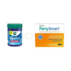 Vicks Vapoub Balm with Menthol Campho & Eucalyptus Oil 25 ML & Himalaya Paty Smat 5 Capsules, 1개