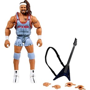 Mattel WWE Finn Balo 엘리트 컬렉션 액션 피규어 디럭스 관절 실물 같은 디테일 상징적인 액세서리 포함 15.2cm6인치 704442, 릭 부그즈(체이스)