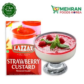 LAZZAT Strawberry Custard Powder 250g 딸기 커스타드 파우더