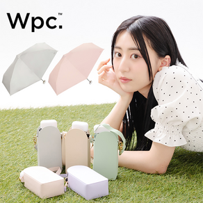 Wpc 5단 미니 포쉐트 일본 양산 우양산 UV차단 암막 초경량 + 케이스 + 스트랩