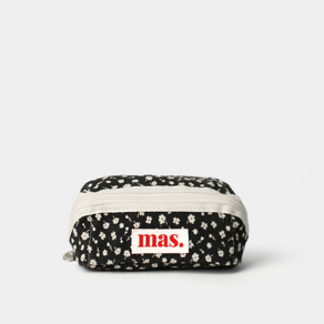 마스마룰즈 Hapoom pencil cosmetic pouch _ Flowe black, 단품, 1개