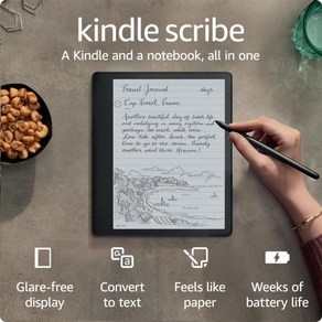 Amazon Kindle Scribe64GB 10.2 300 ppi Paperwhite 디스플레이 Kindle과 노트북을 모두 하나로 구성하여 노트를 텍스트로 변환하고 공유할 수