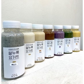 [무지개 SET] 찐공방 쌀누룩요거트 210ml 무설탕 비건 아침대용, 7개