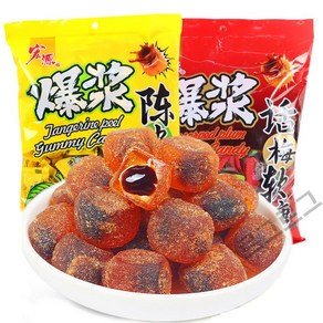 중국식품 baojiang chenpi huamei tang 진피 젤리 매실 젤리 총1000g 말랑 시럽 사탕 약235알, 500g, 2개