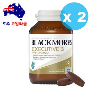 호주코알라몰 Blackmoes Executive B 블랙모어스 이그제큐티브 B 스트레스 160정, 2개