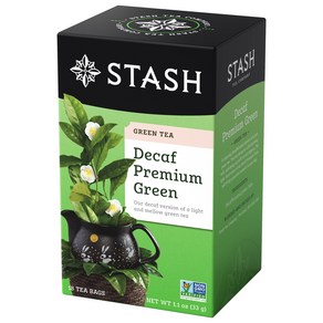 Stash Tea Decaf Pemium Geen Tea - Decaf Non-GMO Poject Veified Pemium Tea with No Atificial, 1개, 1개입, 1개