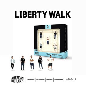 아메리칸 디오라마(AD-2415) 1:64 Team Liberty Walk 피규어 세트