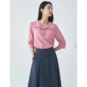 [지센] 여성 [피어로즈] 와이드카라 블라우스 LFWSO491_[2컬러]