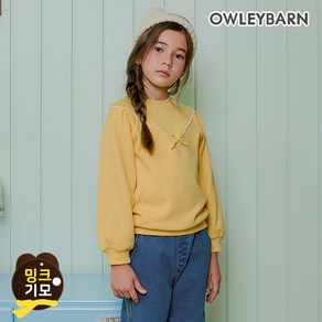 올리반 절개장식융기모티셔츠 옐로우