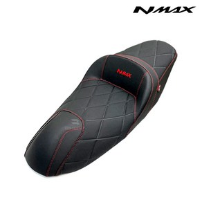 21-24년 NMAX 125 155 컴포트 튜닝 시트 태국 수제 안장 커스텀 엔맥스, 레드, 1개