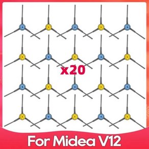 로봇청소기악세서리 ( Midea V12 / Eueka J12 Ulta ) 와 호환되는 롤러 사이드 브러시 HEPA 필터 모핑 천 먼지 가방 로봇 청소기 액세서리 부품, 1개, 4) Set C