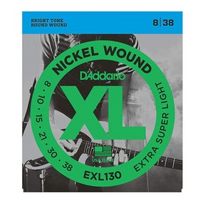 다다리오 EXL130 일렉기타줄 엑스트라 슈퍼라이트 008-038, 단품, 1개