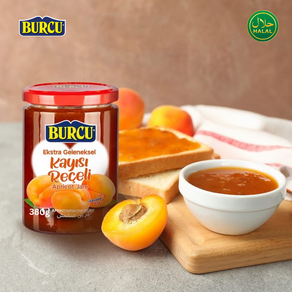 Bucu Taditional Apicot Jam Delicious and Natual Spead 부르추 전통 방식 살구 잼 맛있고 자연스러운 스프레드, 1개, 380g