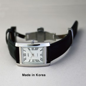 Made in Koea-ko-2723DM Classic한 분위기의 로마자 사각 모델 - D버클 자동밴드(Buttefly자동밴드)착용