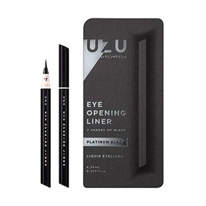 UZU BY FLOWFUSHI Seven Shades of Black Metallic Black Liquid Eyeline Hot Wate Off, 1개