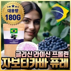 자보티카바 퓨레 100% 분말 가루 브라질 산 유산균 자보티카바열매 자보티카바퓨레인 자보티카빈 L 엘 글리신 라이신 프롤린 자포티카바퓨레 원액 링곤베리 폴리페놀 식이섬유 혁2라이프