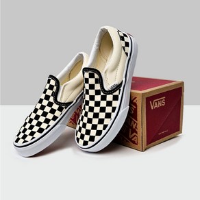 [국내정식매장] 반스 키즈 운동화 VANS KIDS 클래식 슬립온 - (체커보드) 블랙:화이트 UY Classic Slip-On-(Checkeboad) blackwhite VN