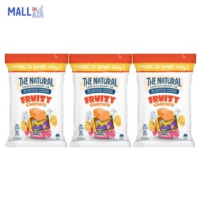 호주 더 내추럴 The Natual 프루티 츄 Fuity Chews 350g 3개 묶음 마이쮸 새콤달콤 무색소 무향료 건강 간식 개별포장