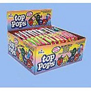 Top Pops Taffy Lollipops Assoted Flavos 48 ct Top Pops 타피 롤리팝 다양한 맛 48개, 1개, 521.63g