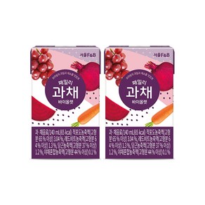 서울에프엔비 패밀리 과채 바이올렛 140ml[소비기한 25.07.28일], 140ml, 24개