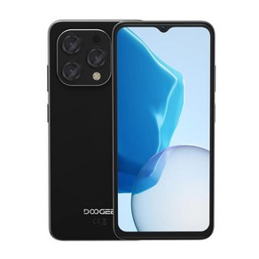 DOOGEE N55 스마트폰 4GB + 128GB 6.56 인치 안드로이드 14 옥타코어 스프레드럼 T606 휴대폰 5150mAh 13, 01 Black