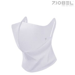 [디자인등록] 얇은기모 러닝 마라톤 골프 라이딩 등산 일체형마스크목토시 (흰색)