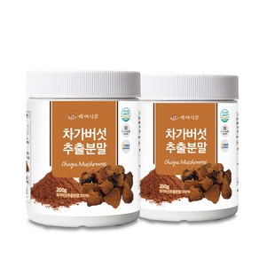 차가버섯추출분말 200g HACCP 인증제품, 2개