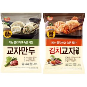 [동원에프앤비]개성교자만두고기 600g x 4봉 + 개성교자만두김치 600g x 4봉, 8개