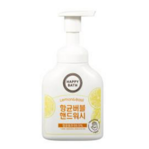 [정품인증]해피바스 버블 핸드워시 250ml 레몬바질, 1개