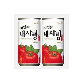 자연은내사랑토마토180ml 캔음료