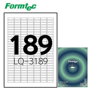 폼텍 폼텍 LQ-3189 레이저/잉크젯 라벨 20매