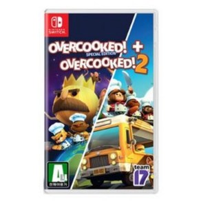 커플게임 오버쿡드 1 2 번들 합본 (OVERCOOKED + OVERCOOKED2) 닌텐도 스위치 정품 게임 타이틀 팩 한글가능