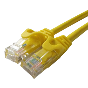 인터넷 연결 랜 선 UTP CAT6 케이블 노랑 0.5M, 1개