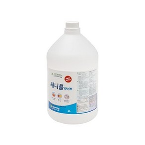 (주)한손하이젠 쎄니콜 라이트 살균소독제 450ml 인체무해 발효알콜, 4L, 1개