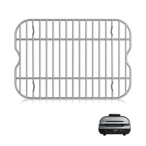 WEBROIL Ninja Foodi FG551 스마트 XL 실내 그릴용 액세서리 에어 프라이 포함 스테인리스 스틸 로스팅 그릴 스팀기 랙 교체 부품 닌자용 29.9 x 19.1