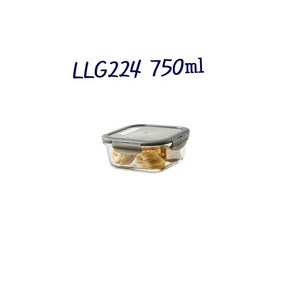 락앤락 유로 정사각 오븐 글라스 LLG224 750ml 그레이, 1개