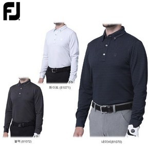 풋조이 골프웨어 남자 긴팔 카라넥 폴로 티셔츠 FootJoy FJ-F23-S06