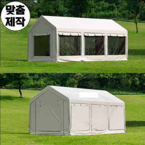 레저풀 짱짱한 캐노피 몽골 텐트 방충망 천막 차광막 방수 행사용, 6. 6X4 4면 천막 창문 포함